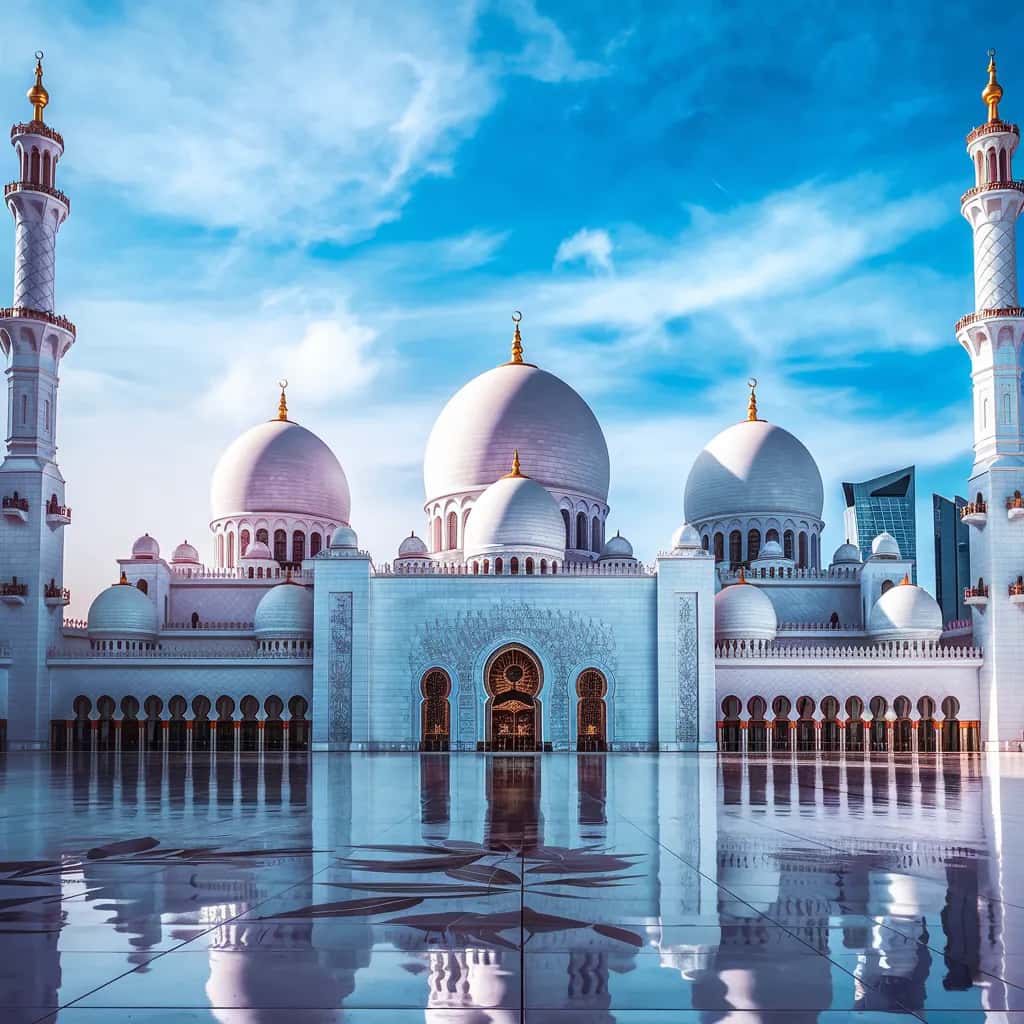 Abu Dhabi street view during October