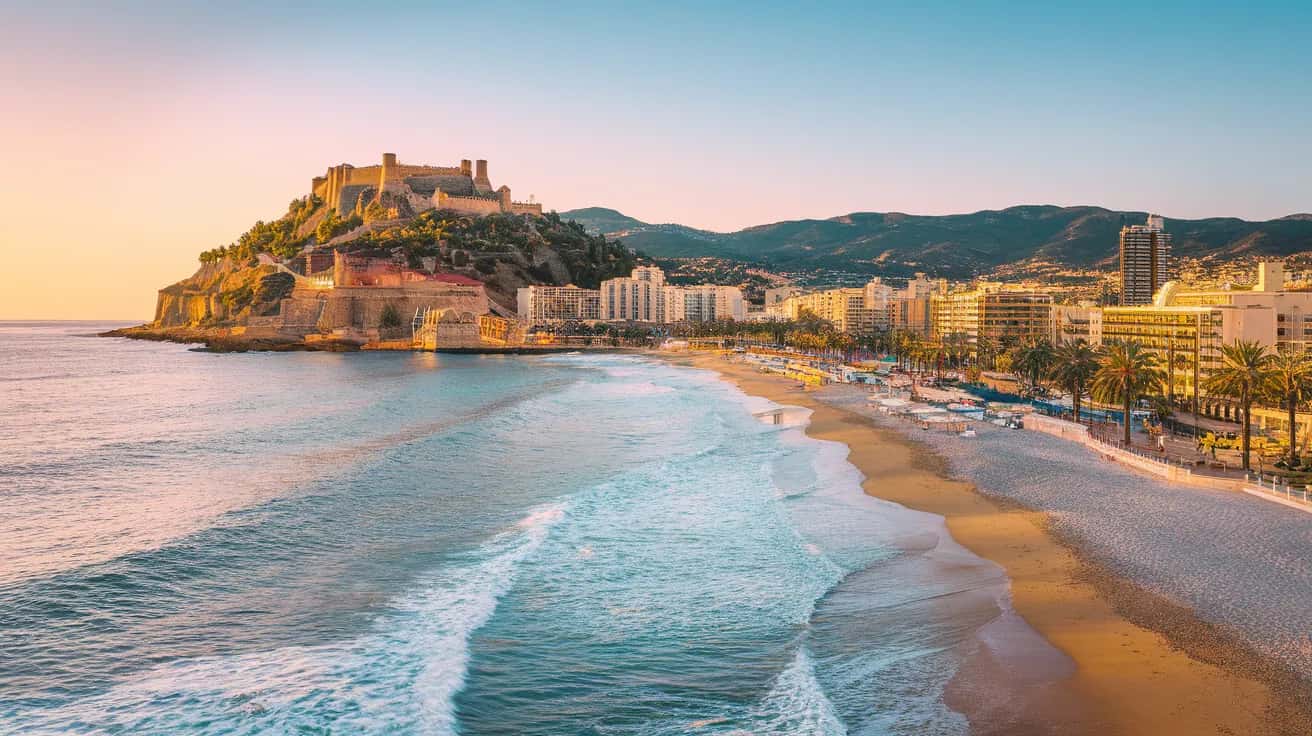 Alicante street view during August