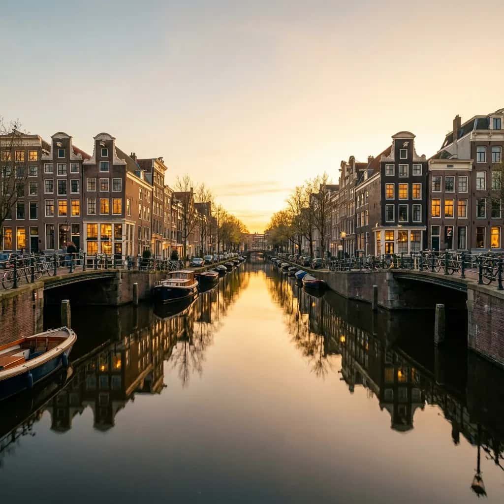 Amsterdam street view during March