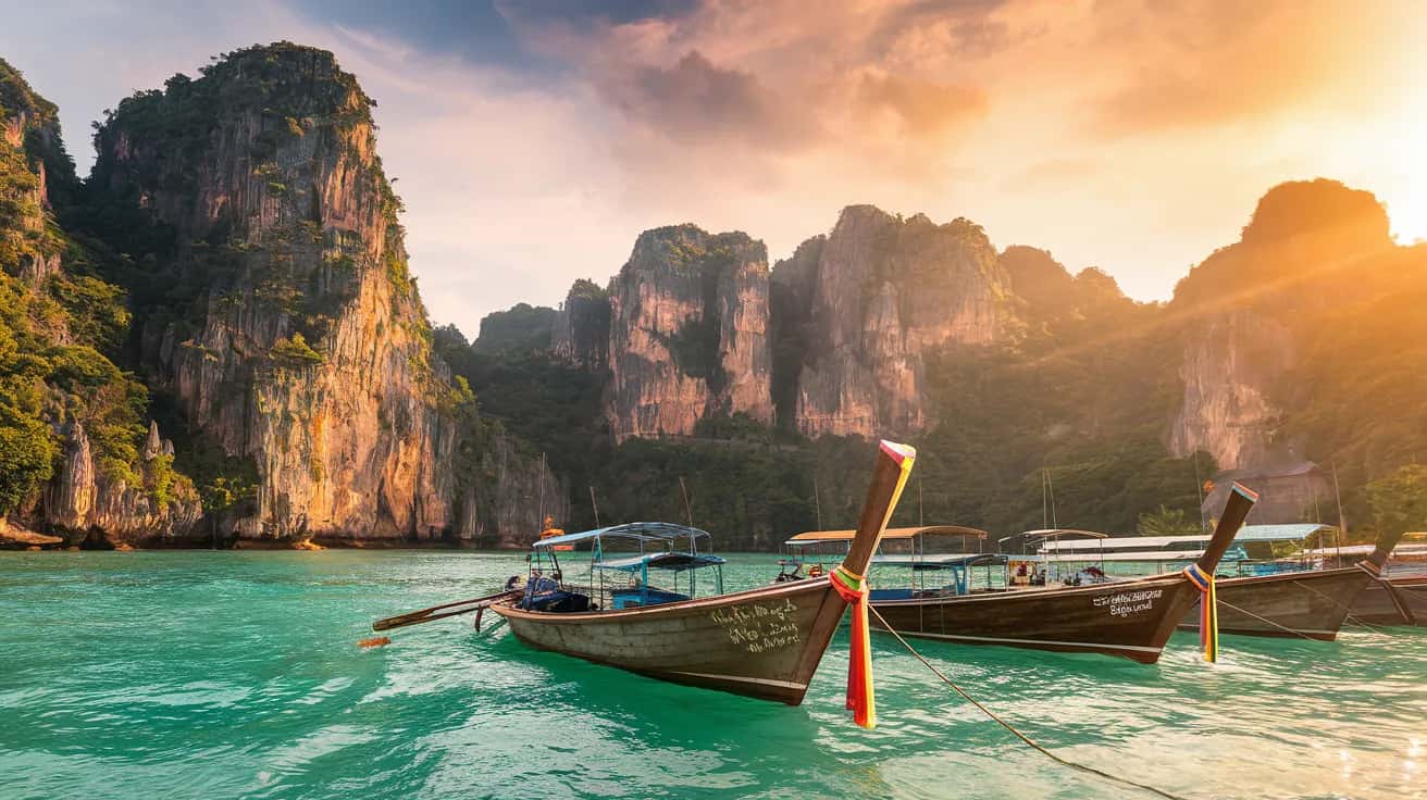 Ao Nang street view during March