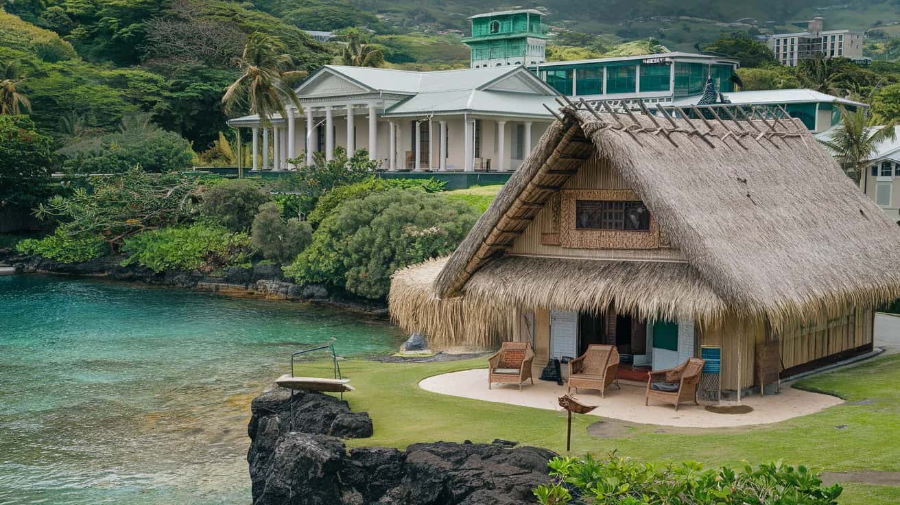 Apia street view during July