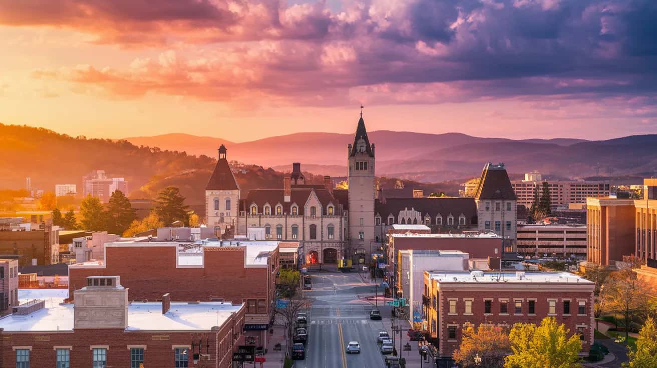 Asheville weather and climate - scenic view of Asheville, United States