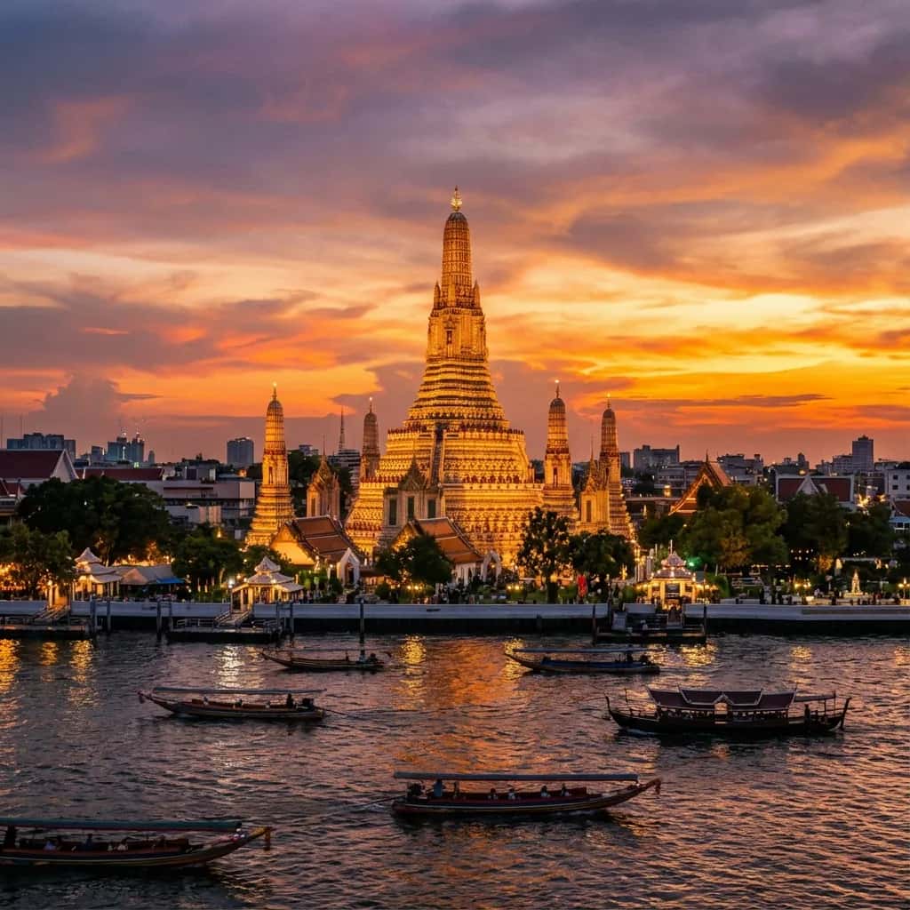 Bangkok weather and climate - scenic view of Bangkok, Thailand