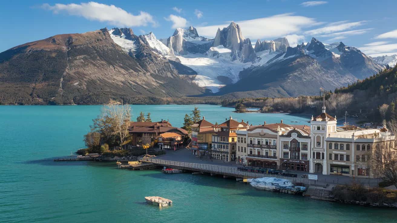 Bariloche street view during January
