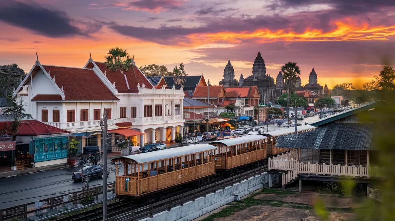 Battambang weather and climate - scenic view of Battambang, Cambodia