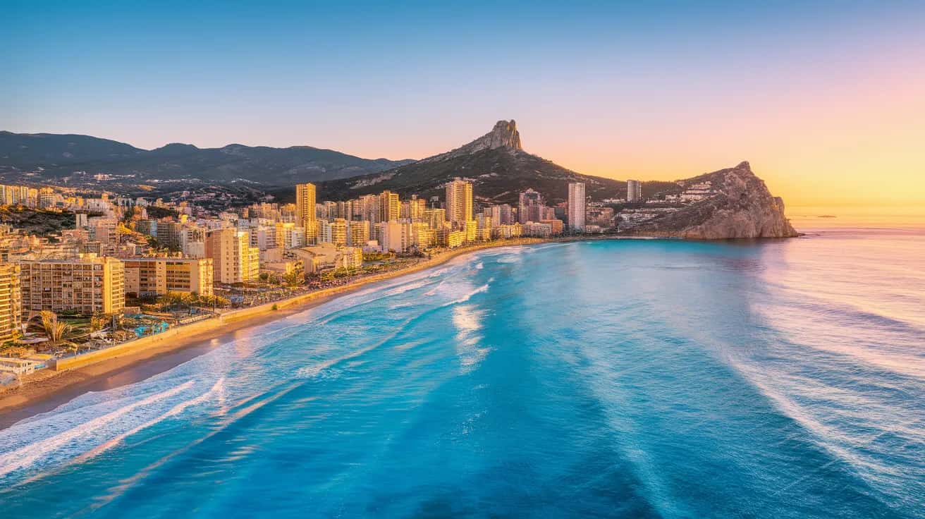 Benidorm weather and climate - scenic view of Benidorm, Spain