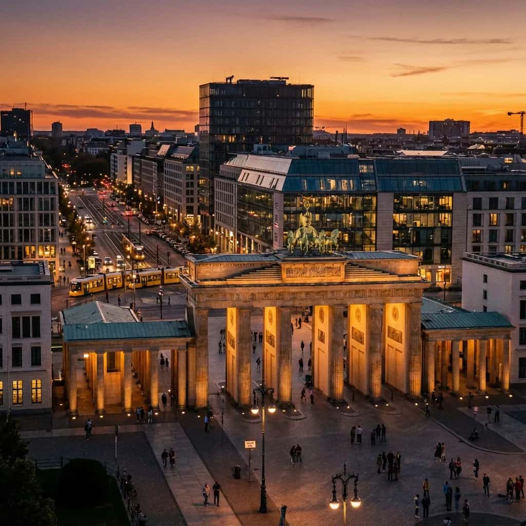 Berlin street view during January