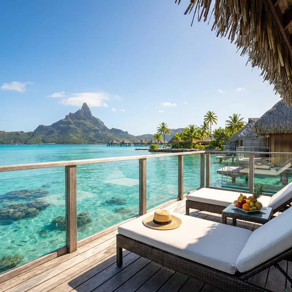 Bora Bora street view during July