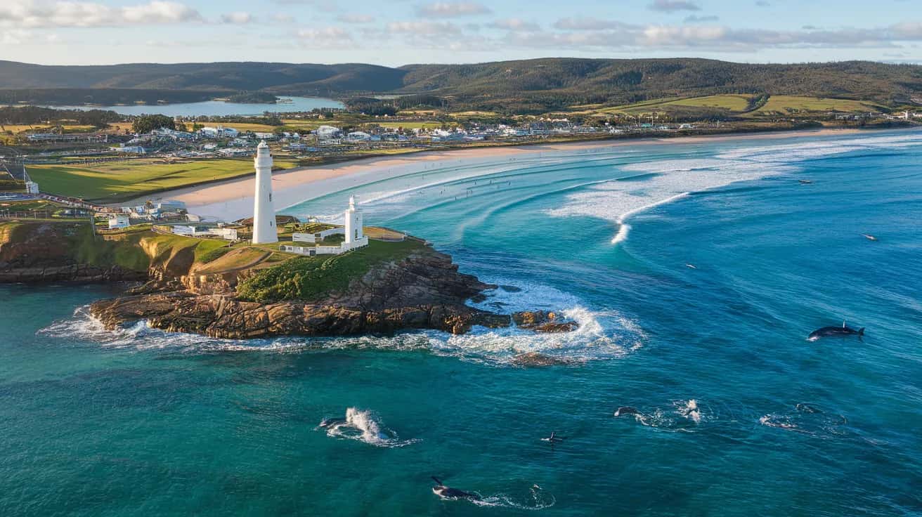 Byron Bay street view during October