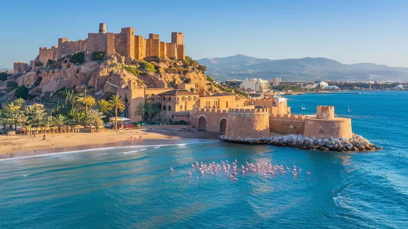 Cagliari street view during July