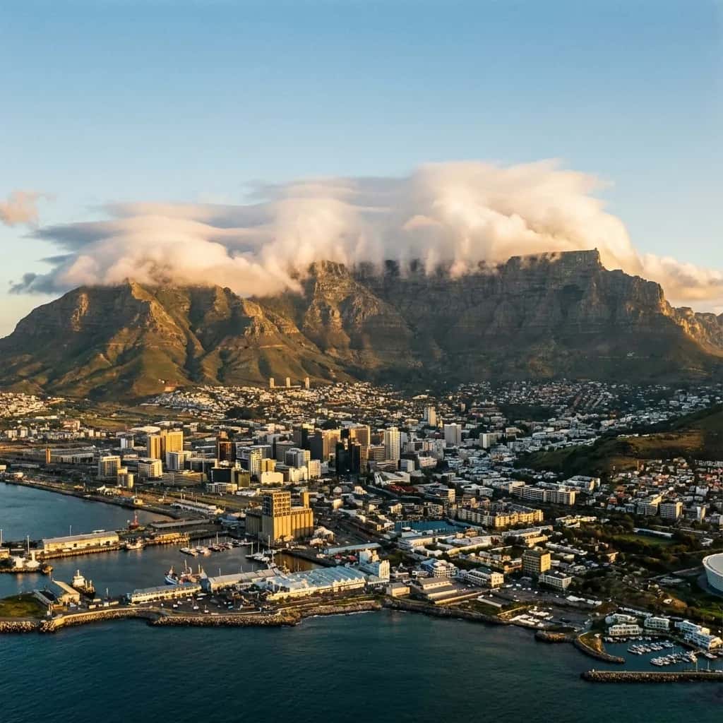 Cape Town weather and climate - scenic view of Cape Town, South Africa