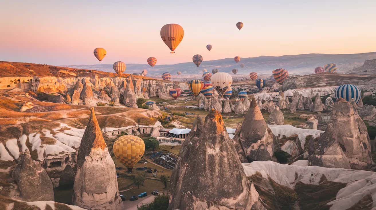 Cappadocia weather and climate - scenic view of Cappadocia, Turkey