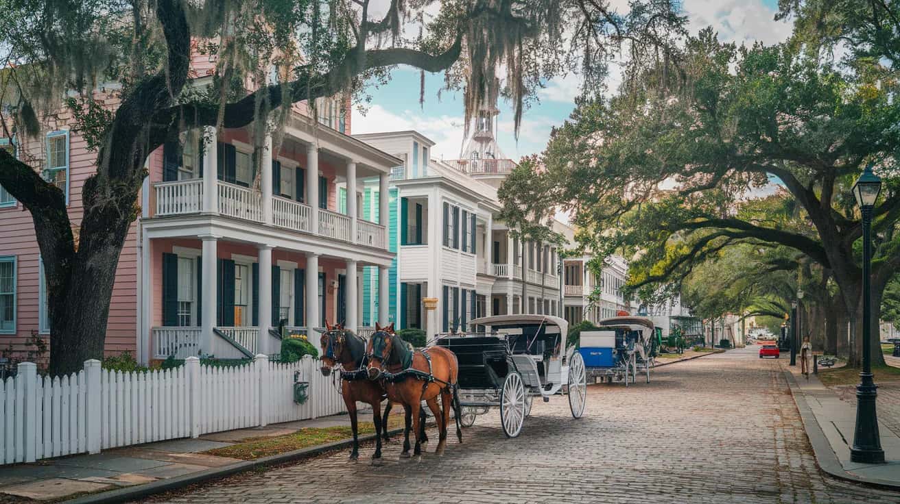 Charleston street view during March