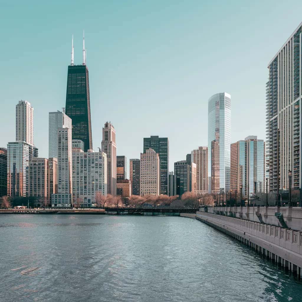 Chicago weather and climate - scenic view of Chicago, United States