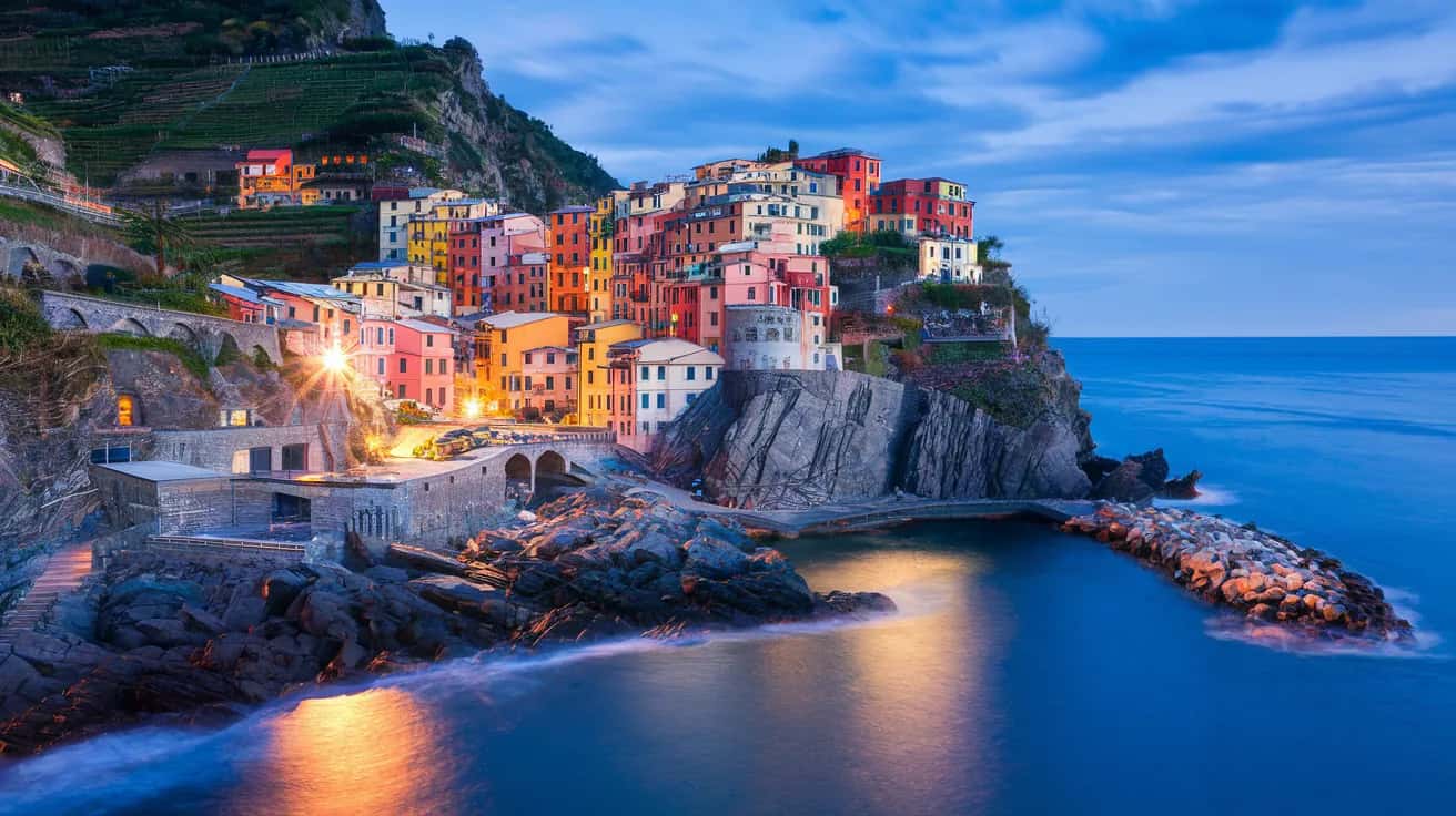 Riomaggiore weather and climate - scenic view of Riomaggiore, Italy