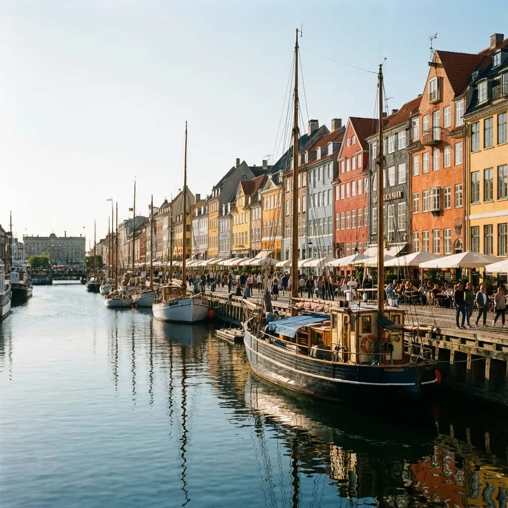 Copenhagen weather and climate - scenic view of Copenhagen, Denmark