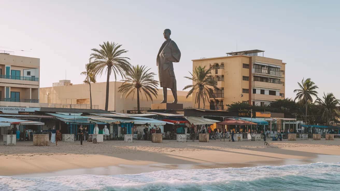 Dakar street view during June