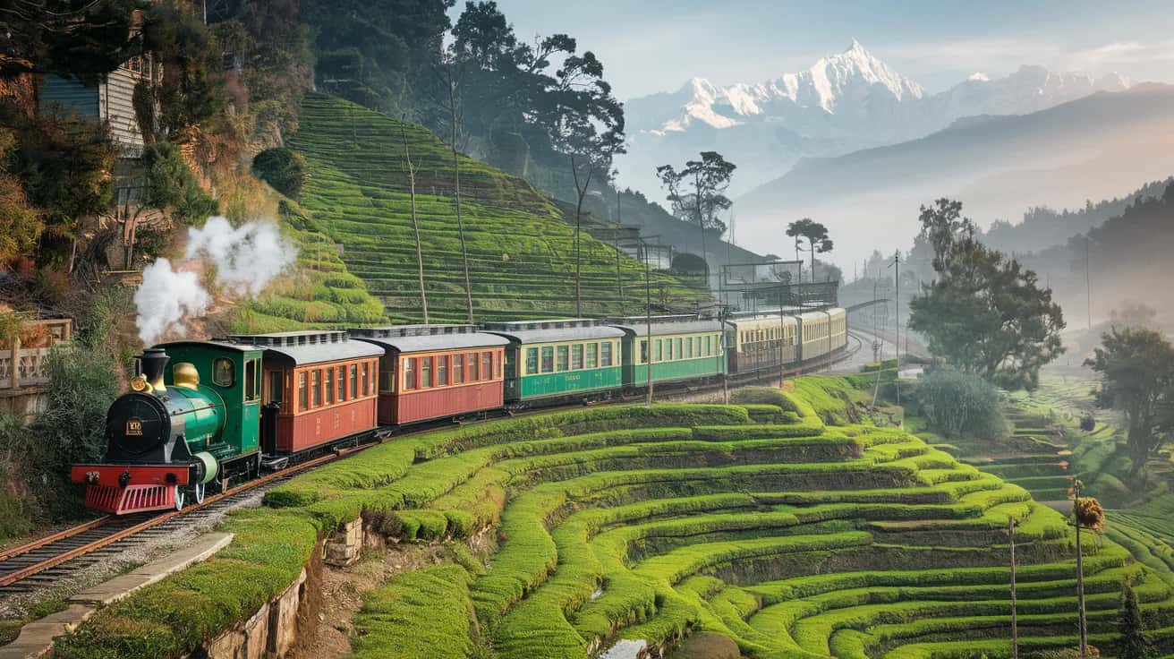 Darjeeling weather and climate - scenic view of Darjeeling, India