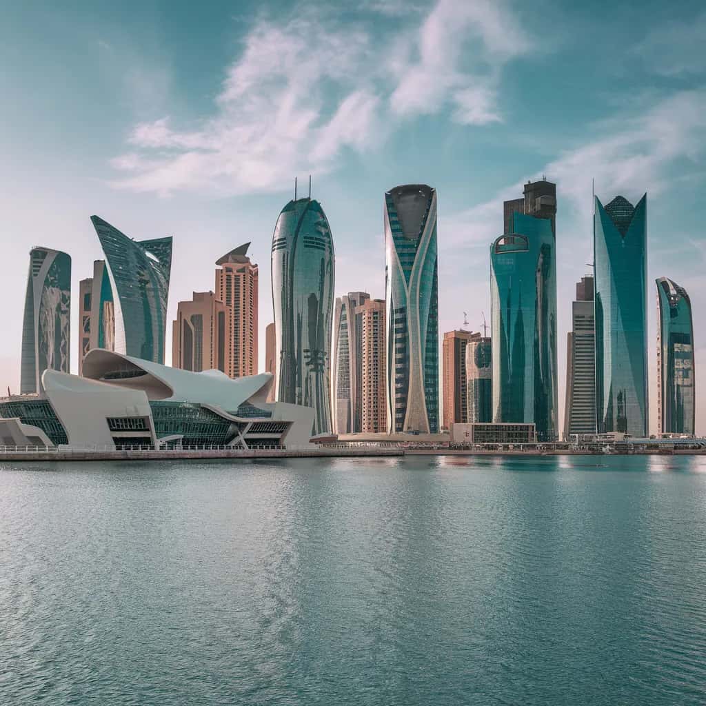 Doha weather and climate - scenic view of Doha, Qatar