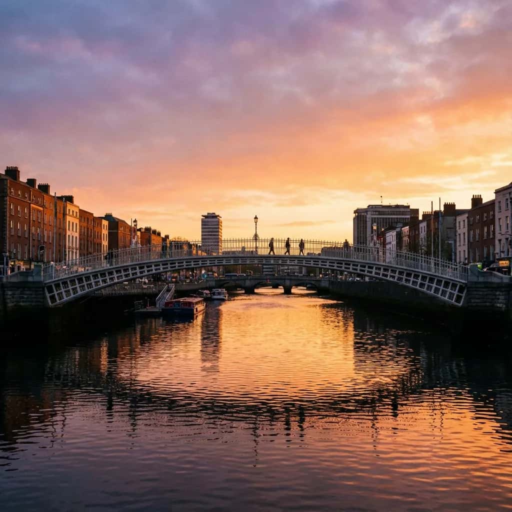 Dublin street view during September