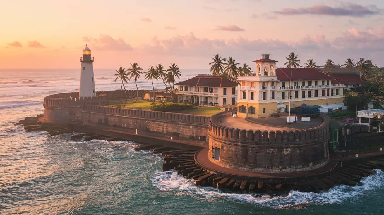 Galle street view during August