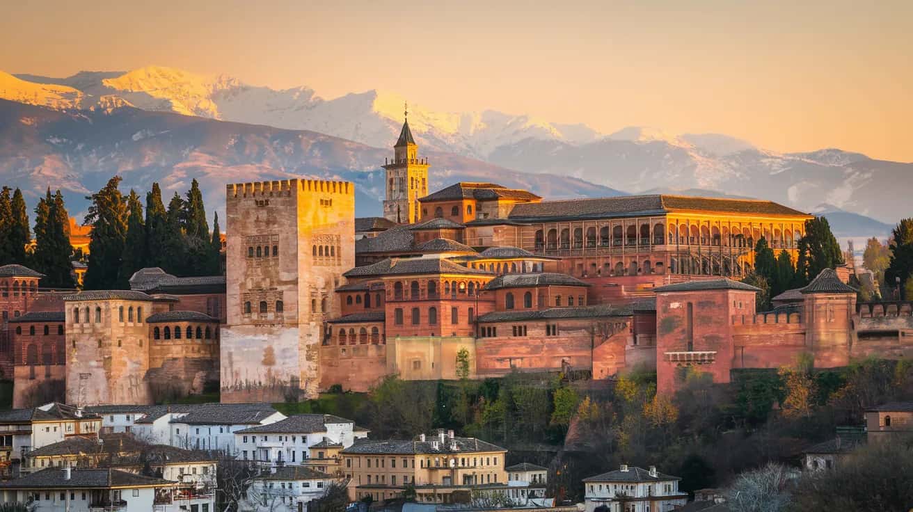 Granada weather and climate - scenic view of Granada, Spain