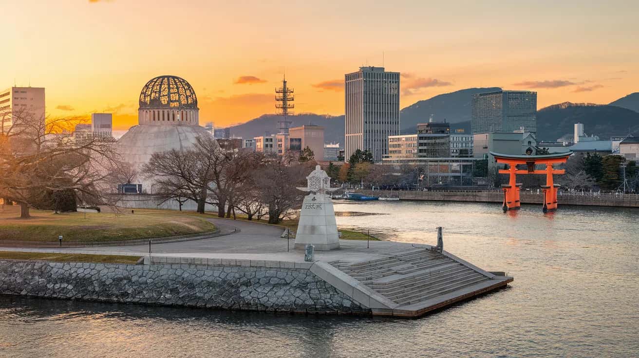 Hiroshima street view during November