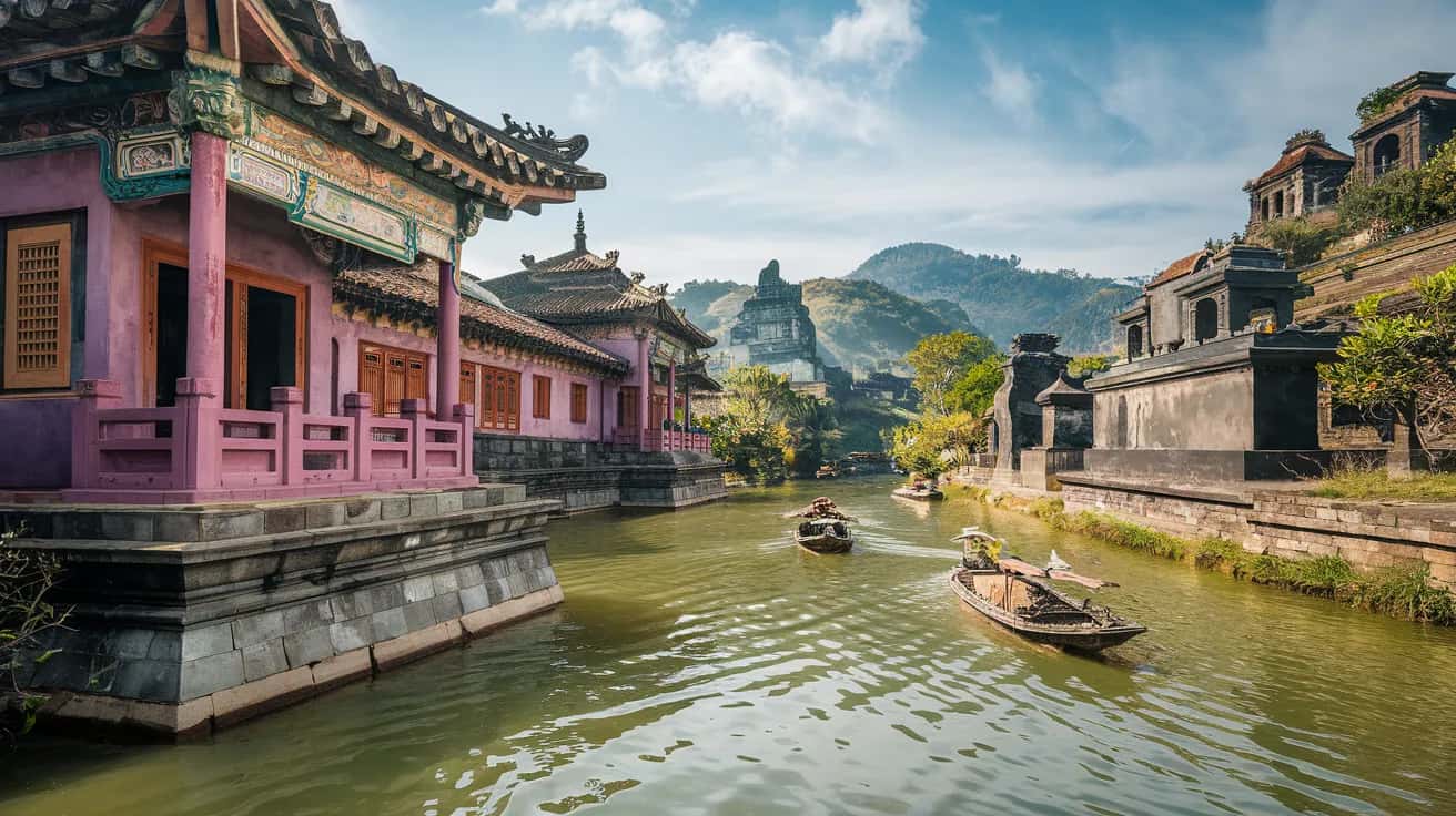 Hue weather and climate - scenic view of Hue, Vietnam