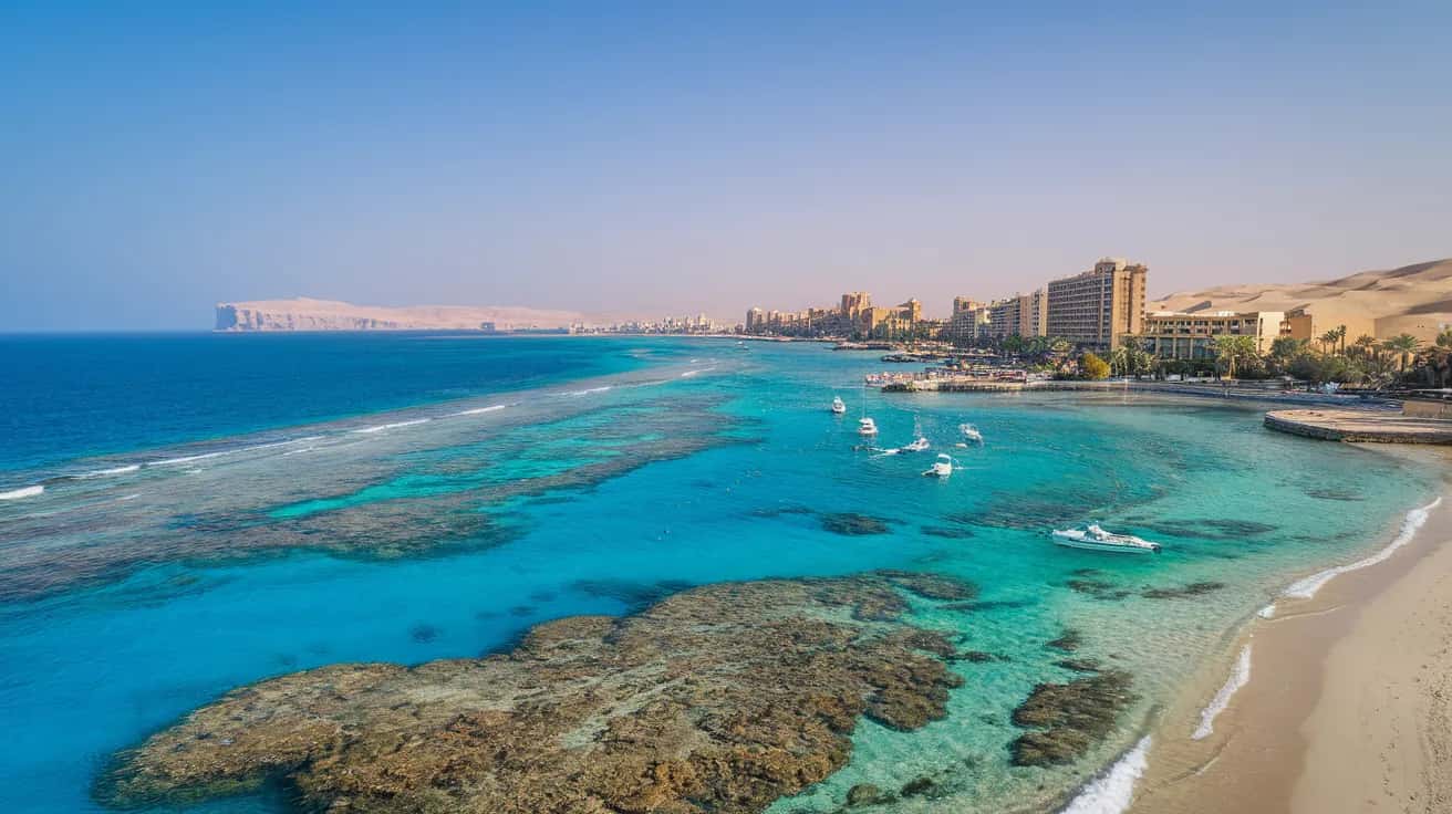 Hurghada street view during July