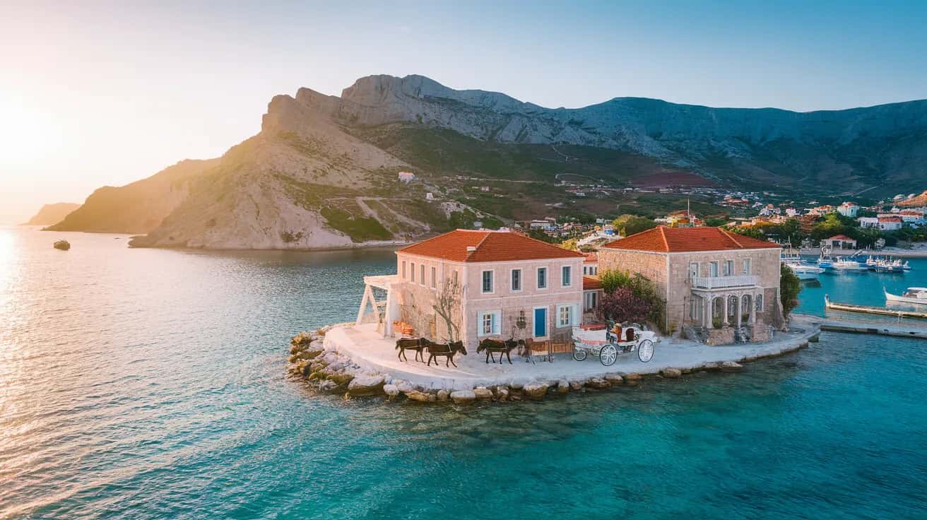 Hydra weather and climate - scenic view of Hydra, Greece