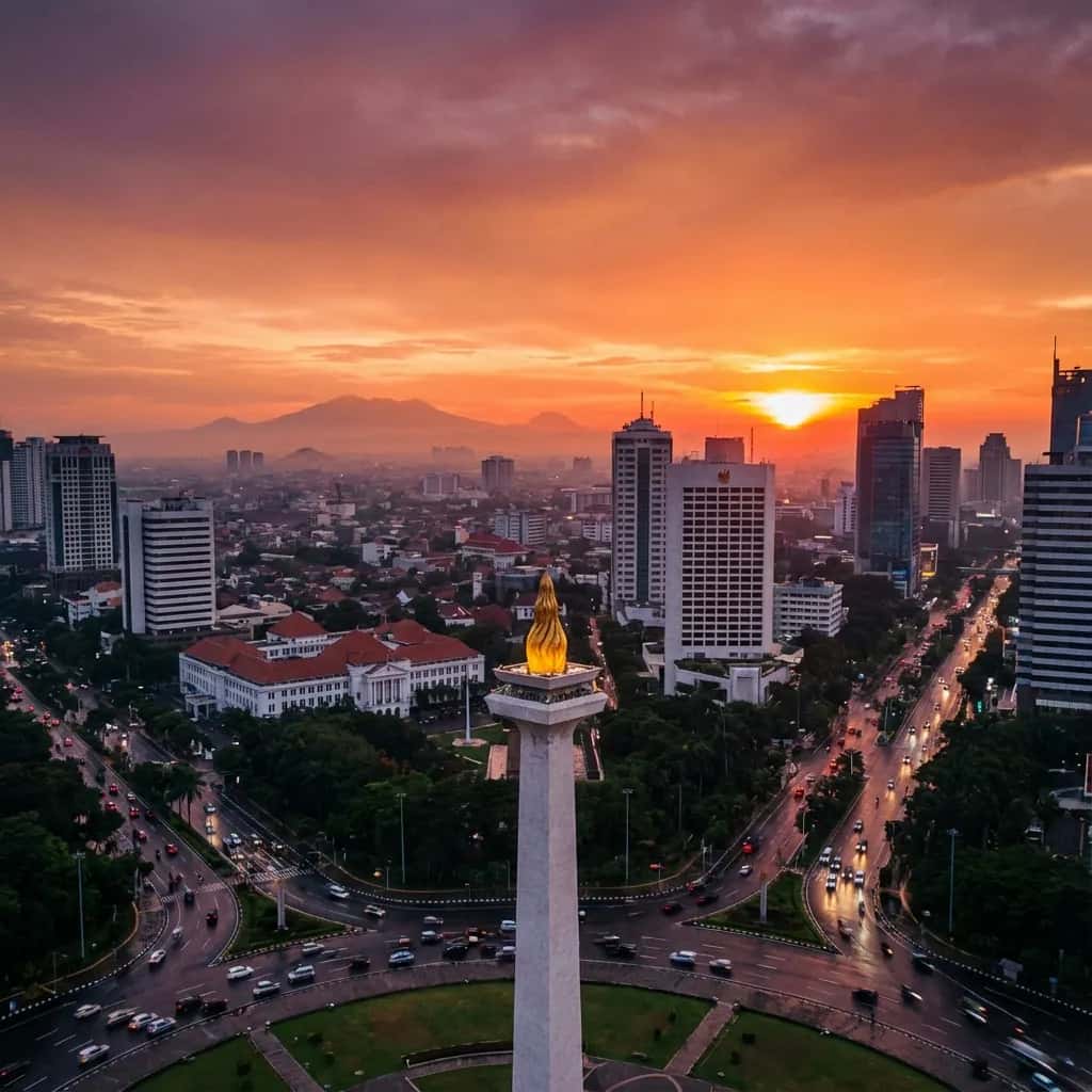 Jakarta street view during May