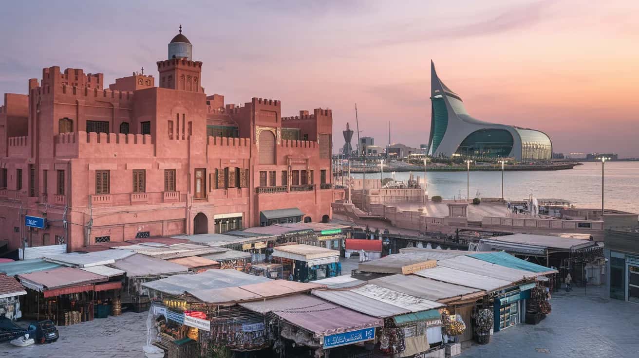 Jeddah street view during July