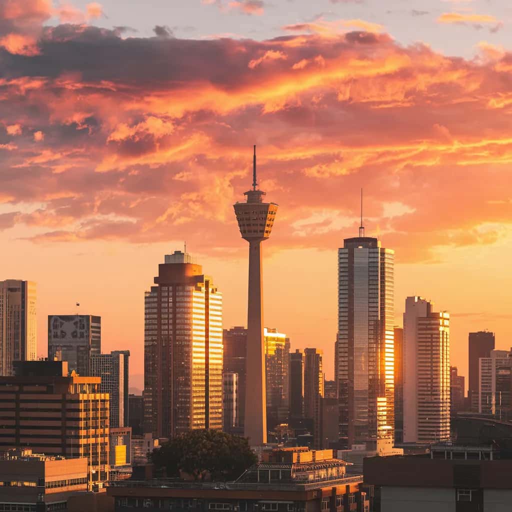 Johannesburg street view during October