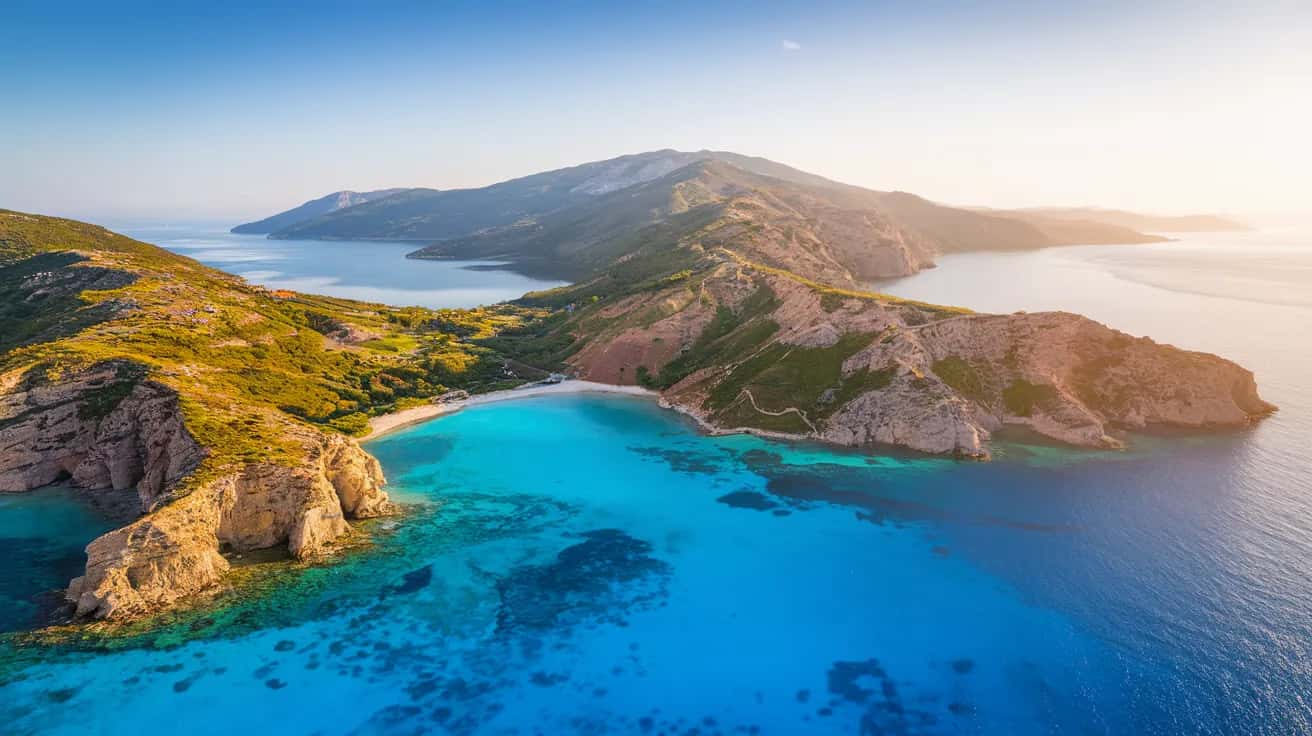 Kefalonia street view during October