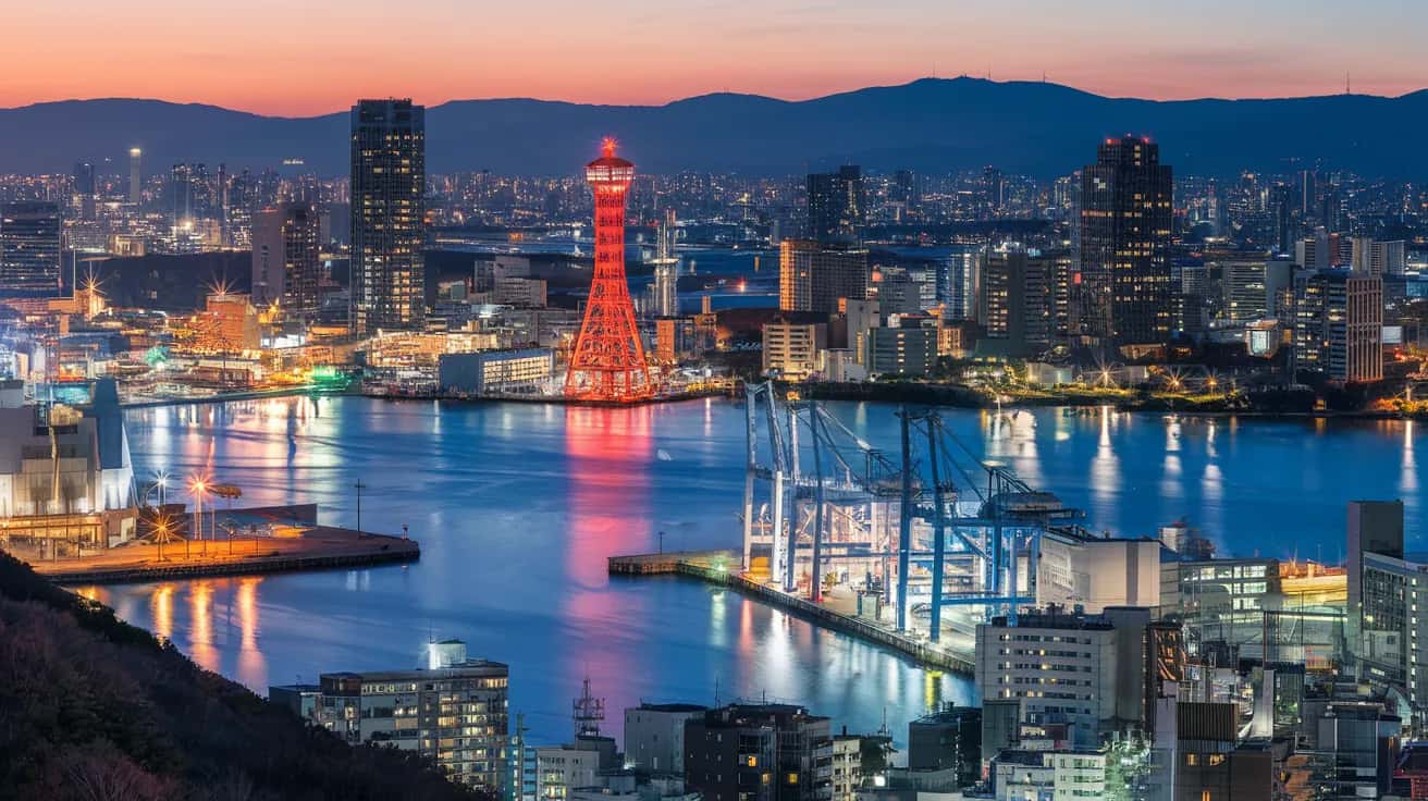 Kobe weather and climate - scenic view of Kobe, Japan