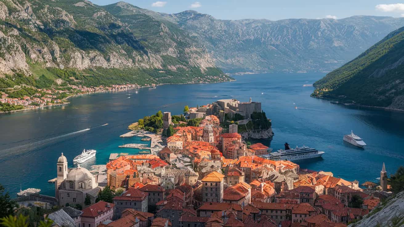 Kotor weather and climate - scenic view of Kotor, Montenegro