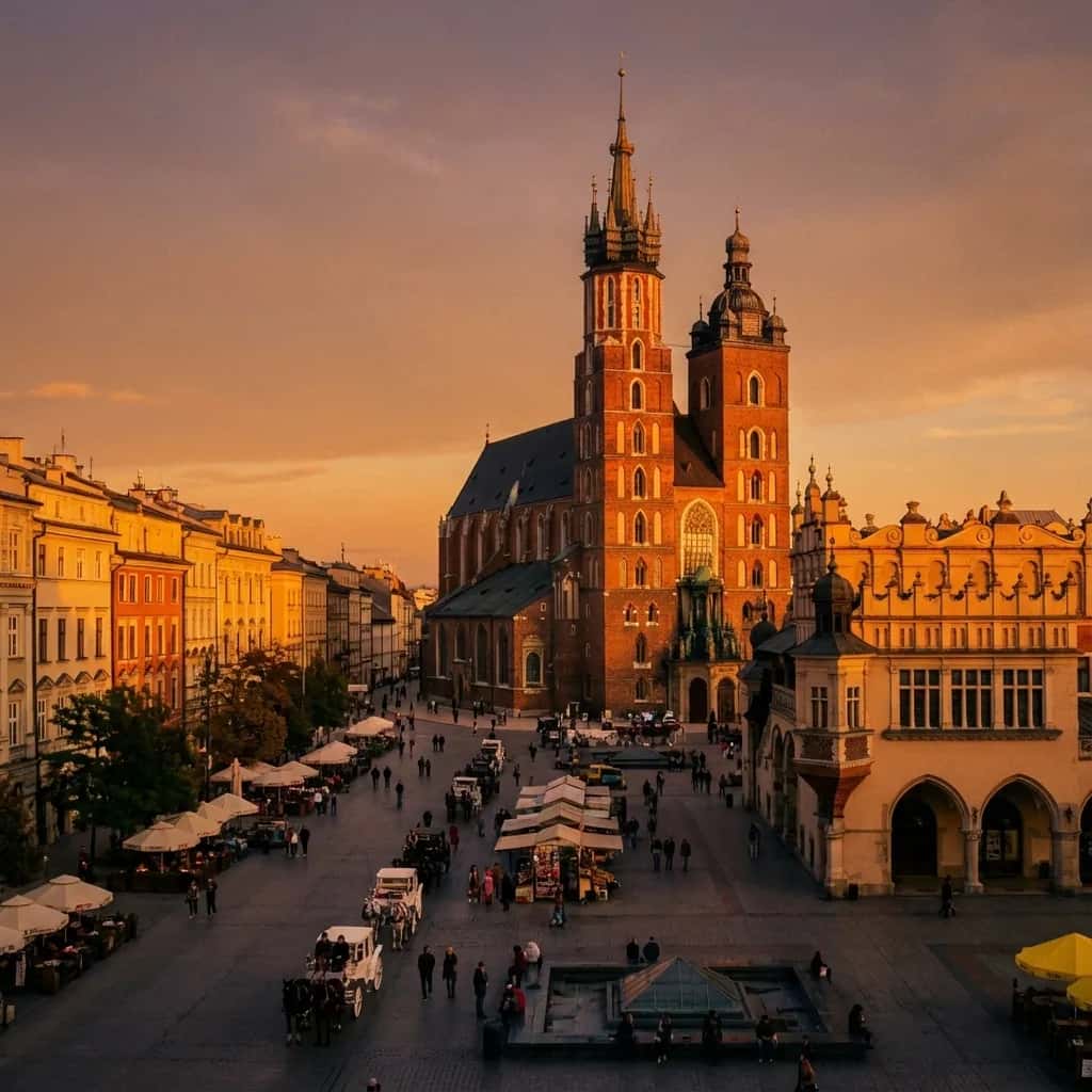 Krakow weather and climate - scenic view of Krakow, Poland