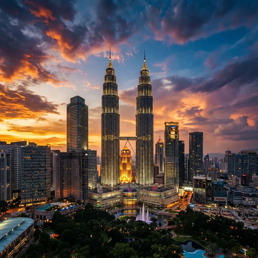 Kuala Lumpur street view during October