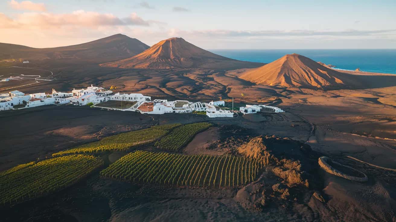 Lanzarote street view during April
