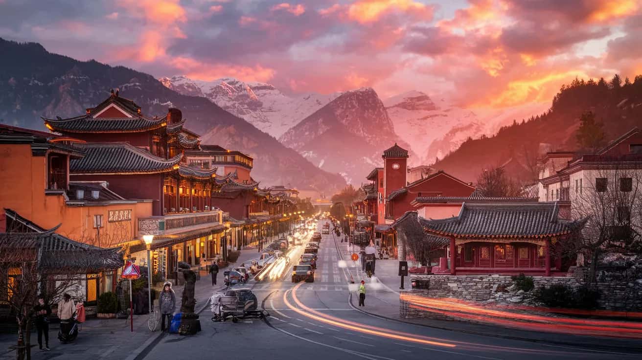 Lijiang weather and climate - scenic view of Lijiang, China