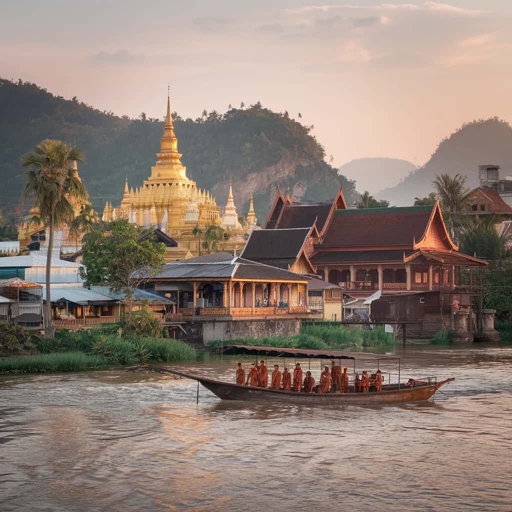 Luang Prabang weather and climate - scenic view of Luang Prabang, Laos