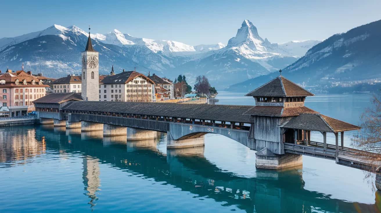 Lucerne street view during July