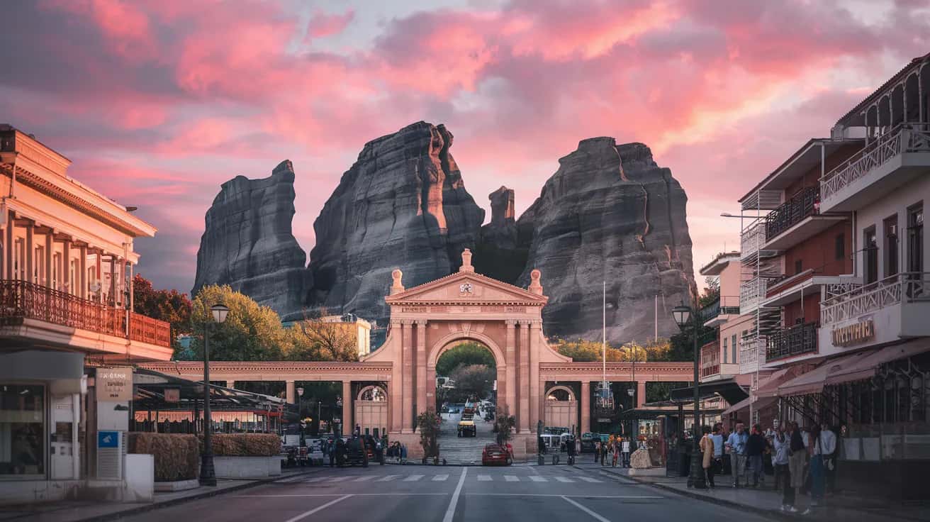 Kalambaka weather and climate - scenic view of Kalambaka, Greece