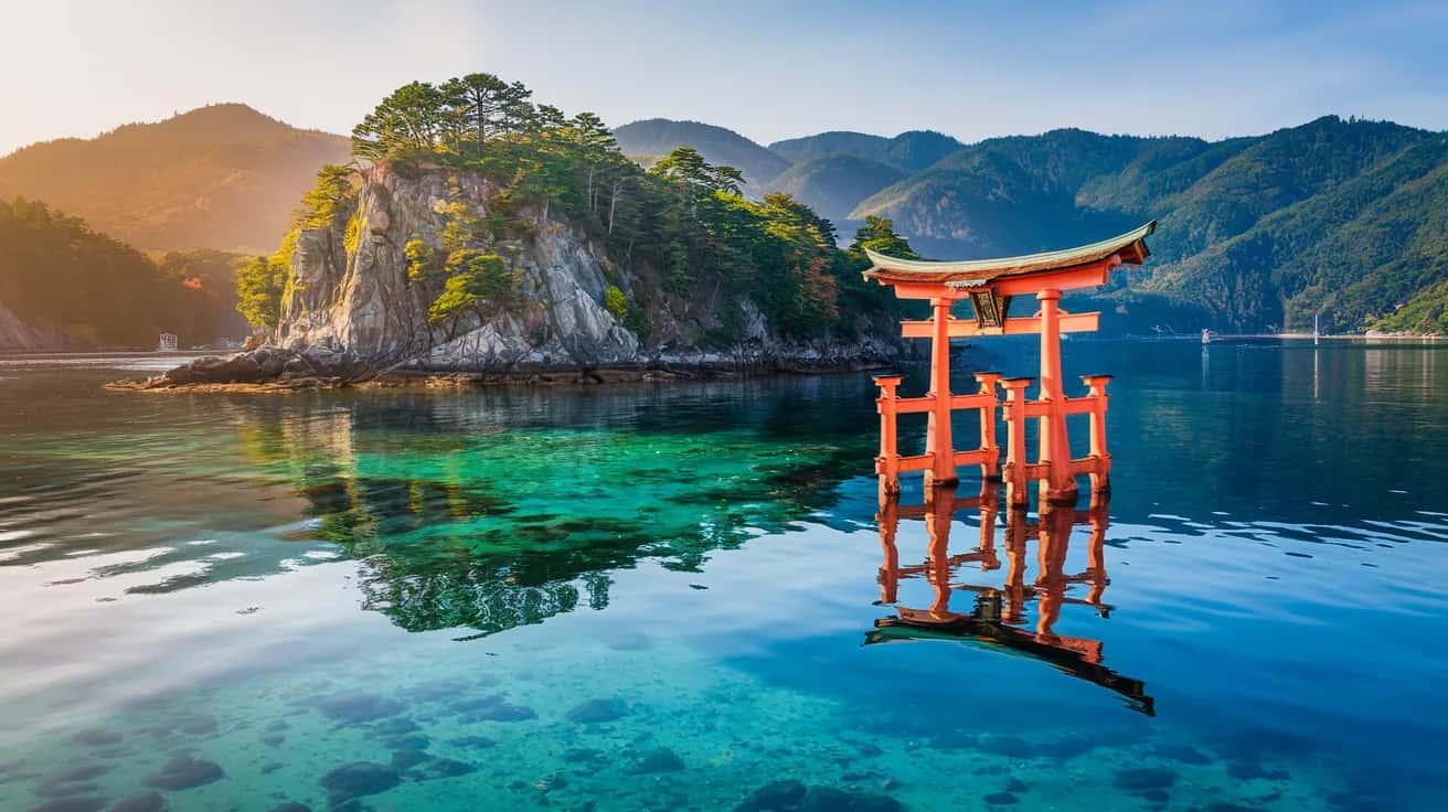 Miyajima weather and climate - scenic view of Miyajima, Japan