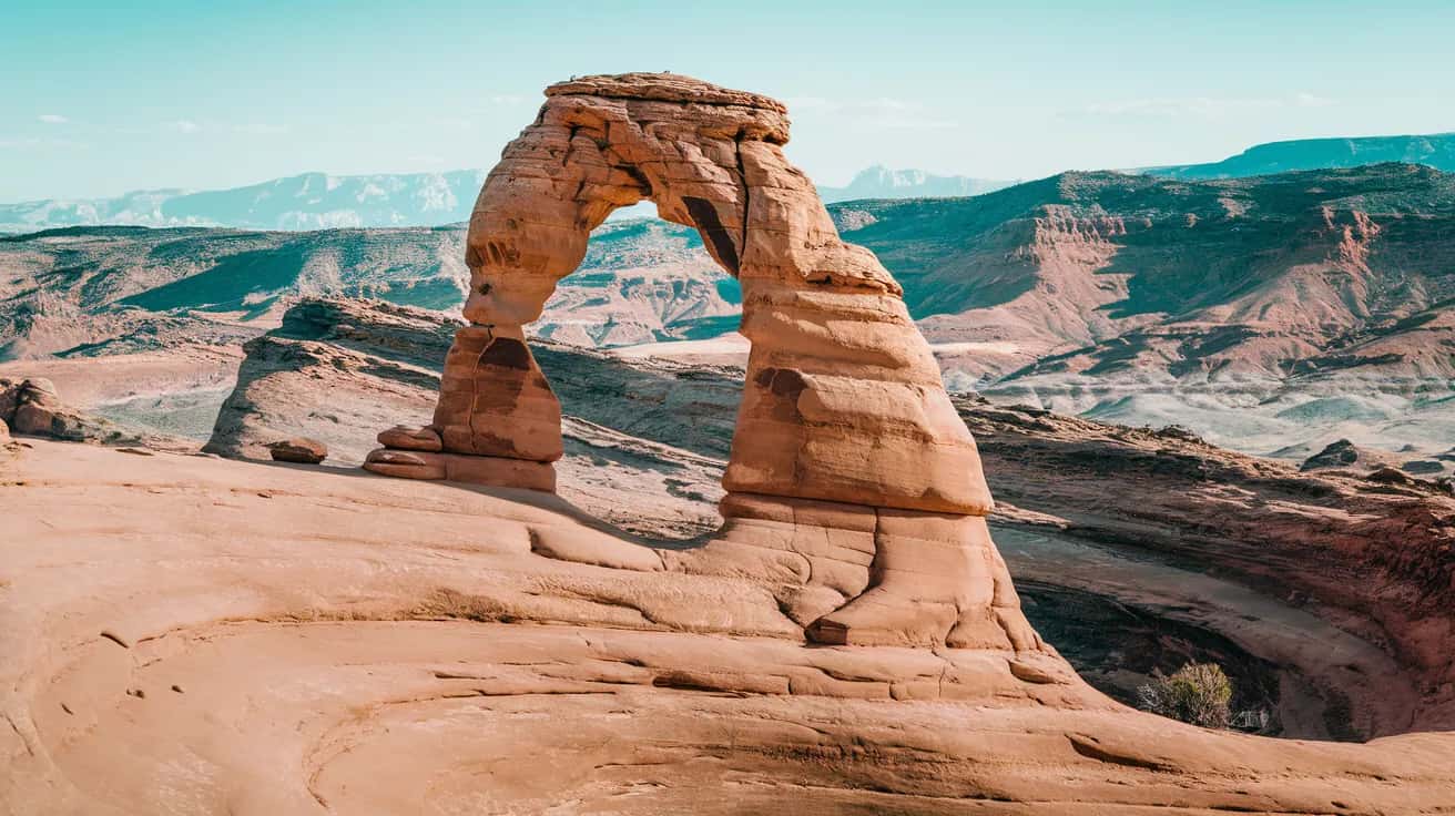 Moab street view during January