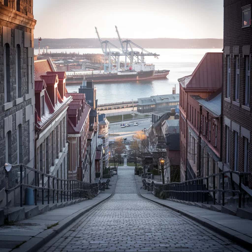 Montreal street view during May