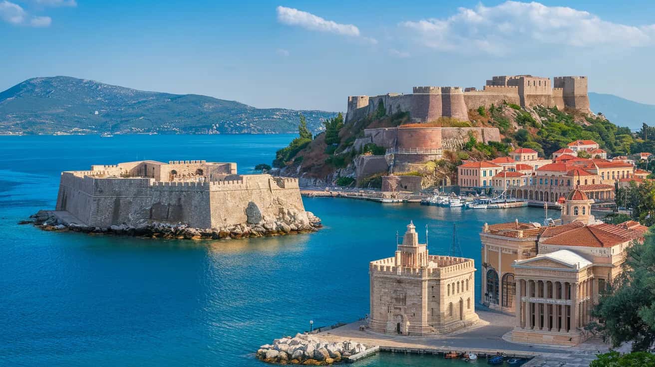 Nafplio weather and climate - scenic view of Nafplio, Greece