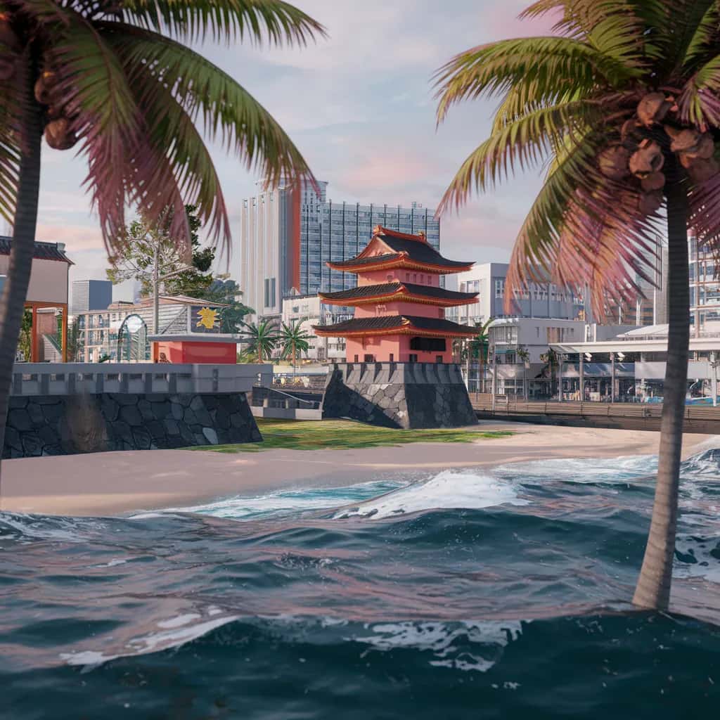 Naha street view during September