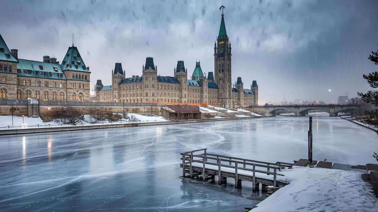Ottawa street view during February