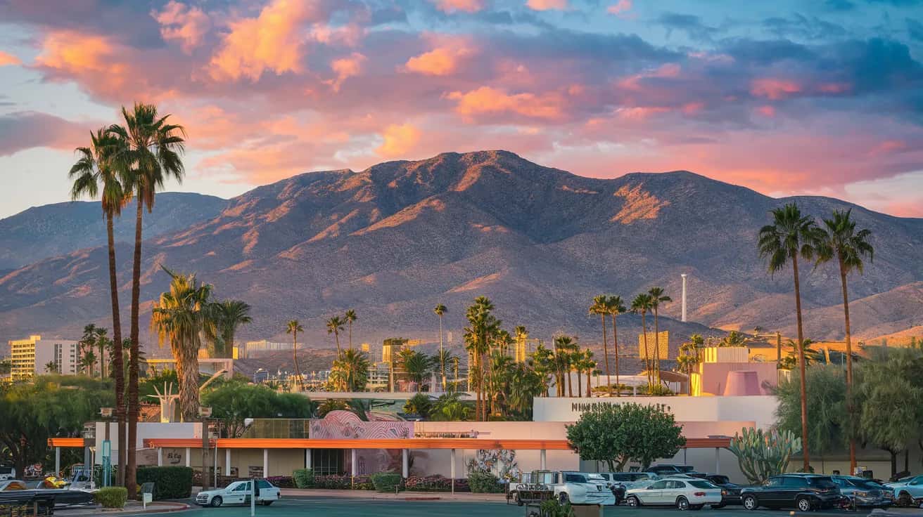 Palm Springs weather and climate - scenic view of Palm Springs, United States